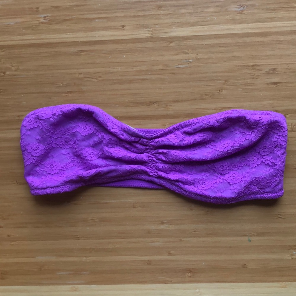 Purple Lace Bandeau from Pink- Size S (EUC)
